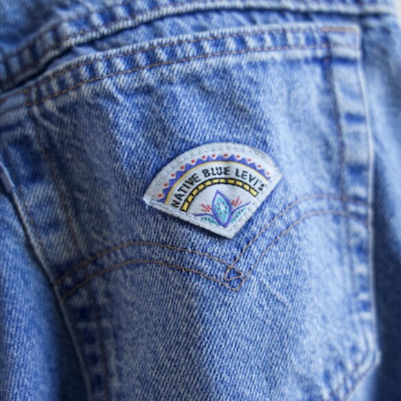 Vintage Levi's 14 High Waist Native Blue Jeans - Picture 3 of 5